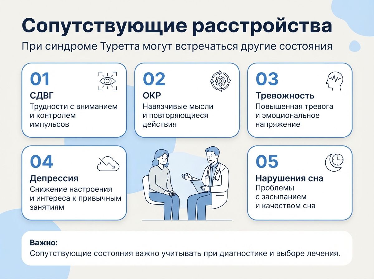 Лечение синдрома Туретта в Ардоне инфографика